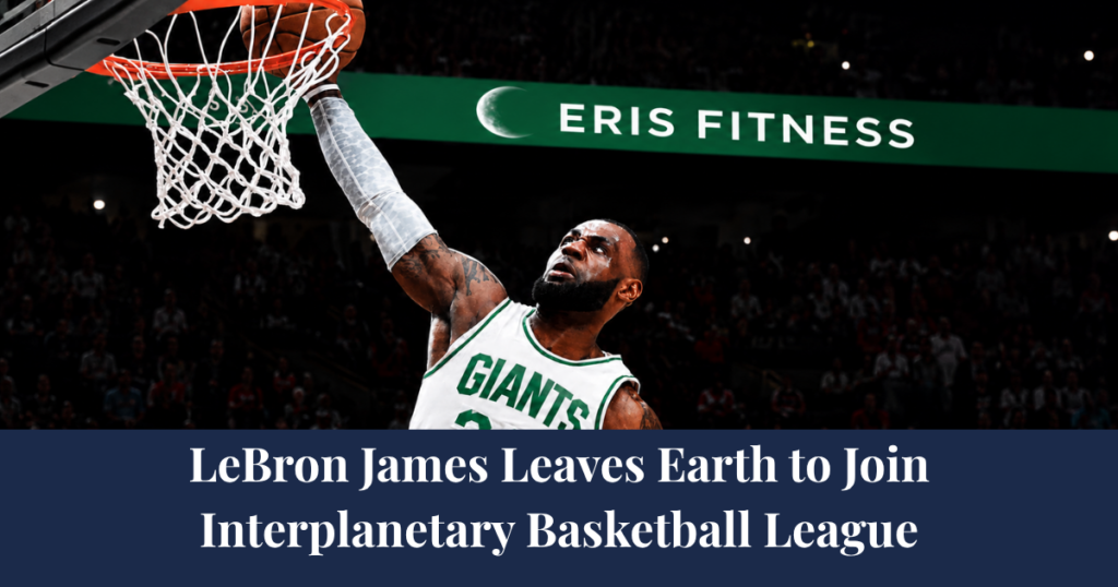 Lebron James Interplanetary Dunk